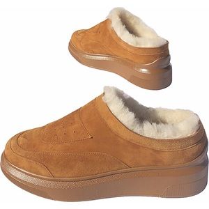 Suzanne Rae shearling clog sneaker